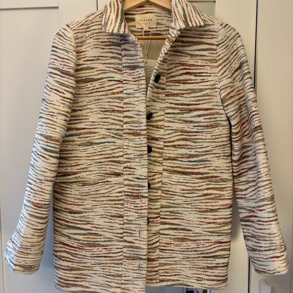 Sezane Will Jacket in Multicoloured Stripes *BNWT* - Picture 6 of 12